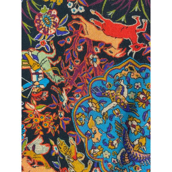 Vintage Howard Wolf Women's S Colorful Button Up Mock Neck Top - Picture 7 of 7